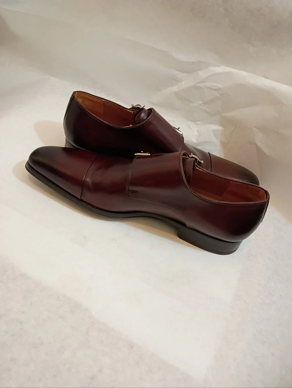 Magnanni Double Monk Strap  Luxury Leather 10M